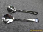 Pr of Victorian Sterling Silver condiment spoons for Sale