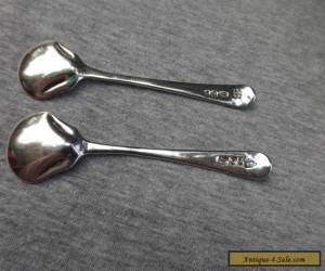 Item Pr of Victorian Sterling Silver condiment spoons for Sale