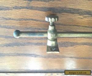 Item Antique  Cast Iron TRANSOM ROD Ajustable Bracket Window Door Brass Finish for Sale