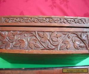 Item antique carved wooden box for Sale
