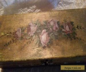 Item Antique Wooden Box Hand Painted for Sale