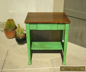 Item Antique Wood MISSION STYLE  Art Deco SIDE TABLE / Center Island - for Sale
