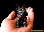 JAPAN Antique / Vintage 3" cold painted METAL figurine SCOTTISH TERRIER DOG for Sale