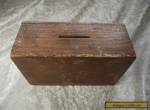 Vintage Wooden Church Chapel Money Collection Box / Poor for Sale