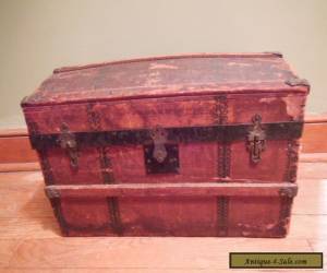 Item Antique Wooden Victorian Steamer Doll Toy Trunk  ~Jenny Lind Style~ Dome Top for Sale