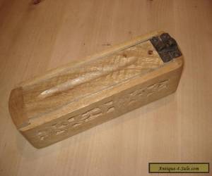 Item VINTAGE HAND CARVED WOODEN PENCIL BOX for Sale