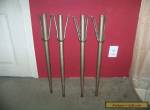 Set of 4 Vintage Mid Century 28 1/2" Metal Kitchen Dining Table Legs~ Salvage for Sale