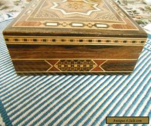 Item STUNNING INLAID DECORATED TRINKET BOX/Marquetry /MOTHER OF PEARL for Sale