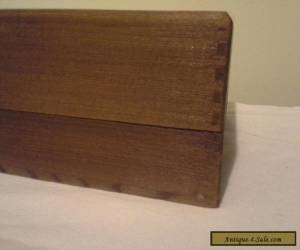 Item VINTAGE/PRIMATIVE DOVETAILED 2 PIECE WOODEN BOX for Sale