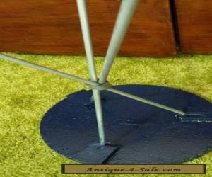 Item Vintage Mid Century Tripod Leg & Round Top Plant Stand Side End Table Metal Wood for Sale