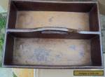 ANTIQUE WOODEN CUTLERY BOX for Sale