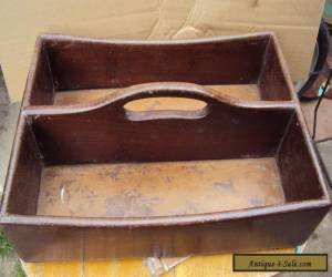Item ANTIQUE WOODEN CUTLERY BOX for Sale