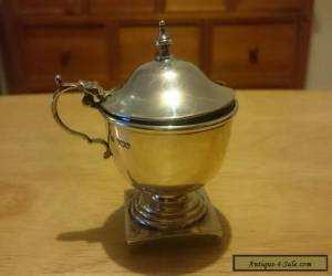 Item ANTIQUE 1938 ART DECO SOLID SILVER MUSTARD POT SHEFFIELD ENGLISH HALLMARKS  for Sale