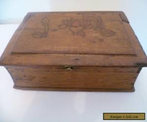 Item An antique/ vintage wooden, book shaped box for jewellery, etc for Sale