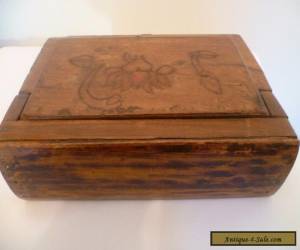 Item An antique/ vintage wooden, book shaped box for jewellery, etc for Sale
