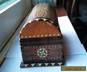 Item Vintage Hand Made Inlaid Wooden Box for Sale