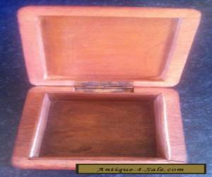 Item VINTAGE WOODEN BOX WITH GREAT CARVED DESIGN  for Sale