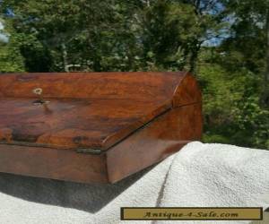 Item Antique Victorian RARE late 18th Century Flame Mahogany Quality Writing lap box. for Sale