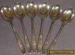 6 sterling silver teaspoons - 1931 for Sale