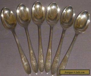 Item 6 sterling silver teaspoons - 1931 for Sale