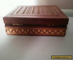 Item Hand carved wooden box for Sale