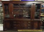 VINTAGE, MAHOGANY WOOD & GLASS, DUNCAN PHYFE STYLE, CHINA CABINET / HUTCH for Sale