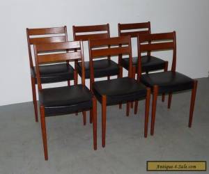 Item 6 Vintage Danish Modern Solid Teak Svagards Markarvd Side Dining Chairs 090708 for Sale