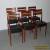 6 Vintage Danish Modern Solid Teak Svagards Markarvd Side Dining Chairs 090708 for Sale