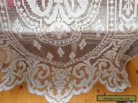 Antique fillet lace curtain