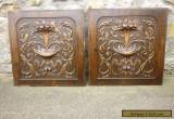 pair of antique french carved wood panels for Sale