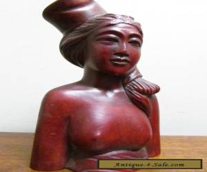 Item Vintage antique Balinese Woman carved nude sculpture 2     for Sale