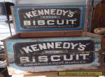 Antique Rare Old Advertising Wooden Kennedy's Biscuit General Store Display Box  for Sale