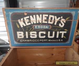 Item Antique Rare Old Advertising Wooden Kennedy's Biscuit General Store Display Box  for Sale