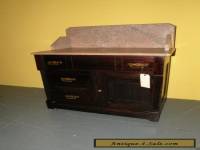 Antique Eastlake Style Marble Top Bedroom Washstand Dresser Table