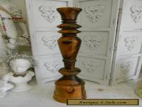 The Best Old Vintage Carved Wood Column Baluster~GORGEOUS Wood Grain