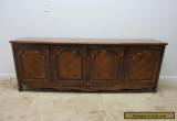 Vintage Thomasville Country French Carved Long Server Sideboard buffet Cabinet for Sale
