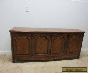 Item Vintage Thomasville Country French Carved Long Server Sideboard buffet Cabinet for Sale