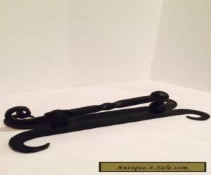 Item Antique blacksmith hand forged wrought iron twist rams horn DOOR KNOCKER  11 in" for Sale