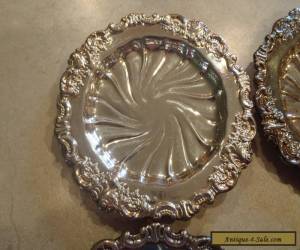 Item Wallace Baroque Silverplate Coaster Set of 4 743 for Sale