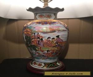 Item Antique Chinese Hand Painted Porcelain Lamp for Sale