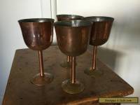Vintage Berczi Copper Goblets  circa 1963 Studio Art 6