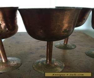 Item Vintage Berczi Copper Goblets  circa 1963 Studio Art 6 for Sale