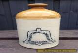 VINTAGE ANTIQUE CERAMIC FRANCIS CORDIAL DEMIJOHN MELB MADE for Sale