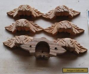 Item Set of Oak Victorian Style Carved Drawer Pulls for Sale