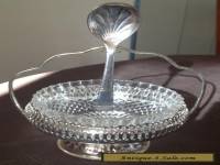 Vintage Mayell Silver Condiment Set - Glass Insert and Spoon