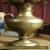 LARGE VINTAGE SOLID BRASS "VASE/URN SET OF 2" VERY HEAVY for Sale