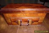 ANTIQUE WOOD JEWELRY BOX WITH DRAWER - LARGE for Sale
