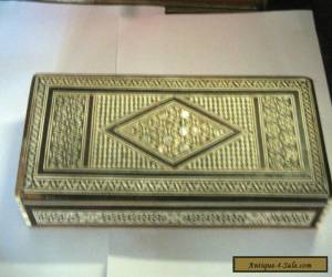 vintage / antique persian inlaid mother of pearl box for Sale