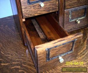 Item Antique Quarter Sawn Oak File Drawer Cabinet 6 Drawer Unit for Sale