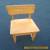 Vintage Mid Century Modern Wood Desk CHAIR Heywood Wakefield Style  for Sale